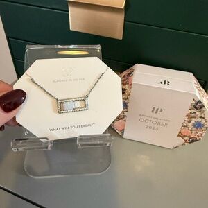 BP Bomb Party Hematite Necklace Opal October Necklace Your Spark, Remembered